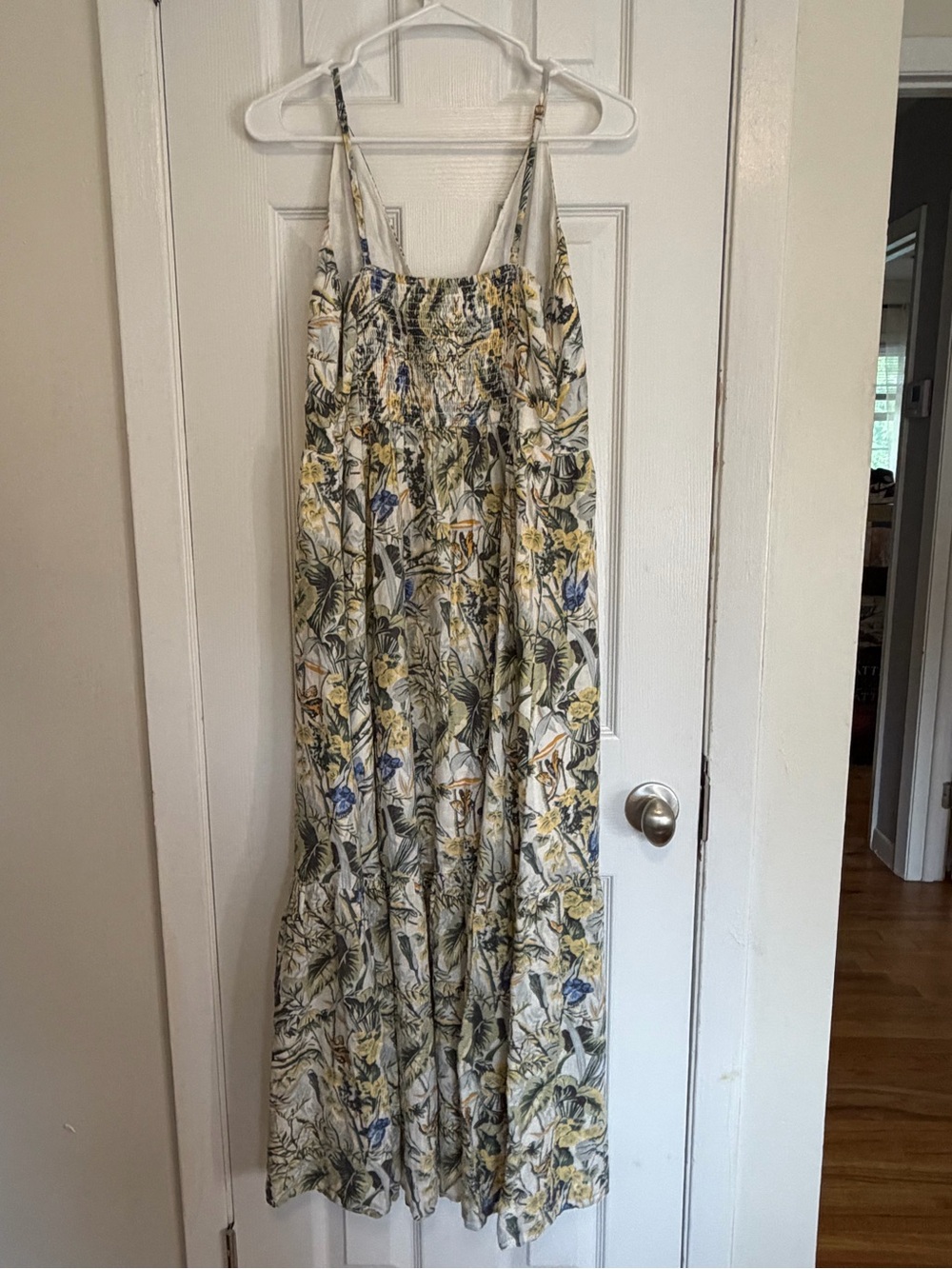 Abercrombie & Fitch Yellow and Blue Tropical Maxi Dress - Picture 6 of 7